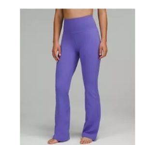 Lululemon Groove Pant Flare High Rise Lulu-Size 12-Charged Indigo